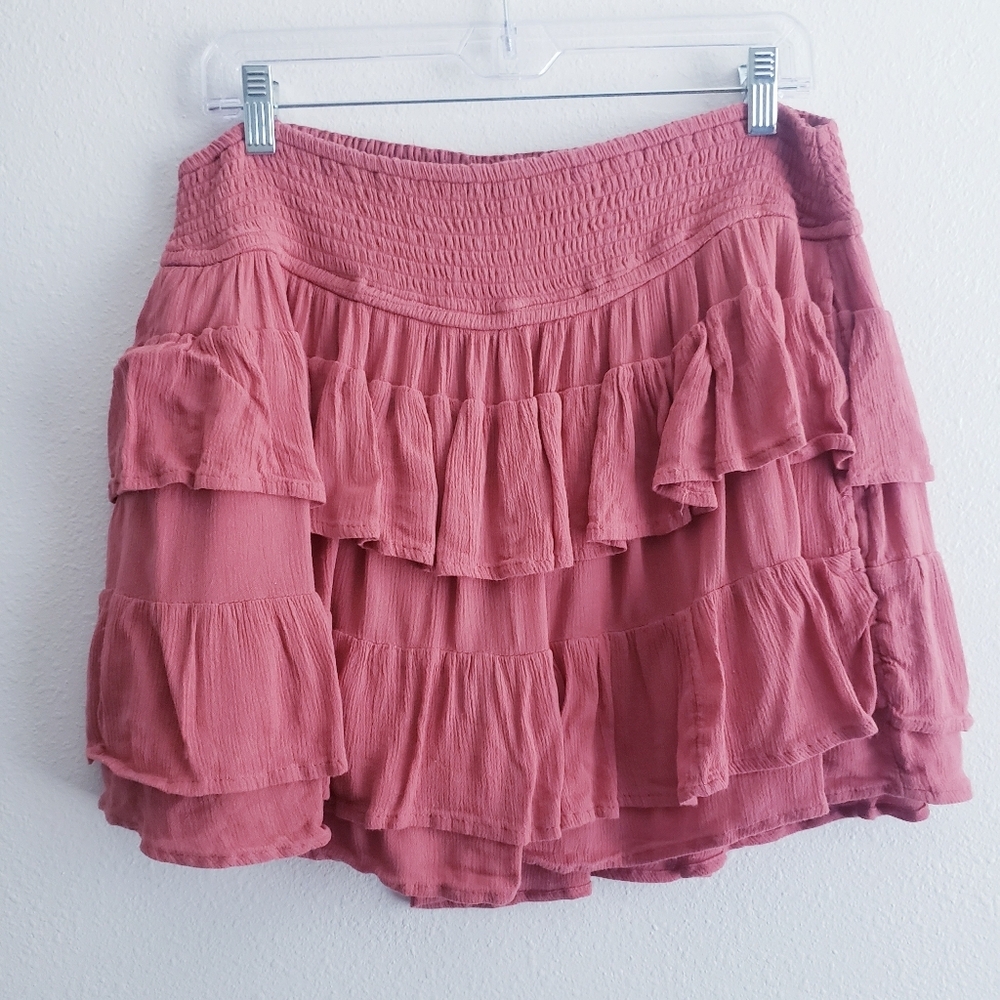 Hollister Ultra High Rise Tier Ruffle Skort